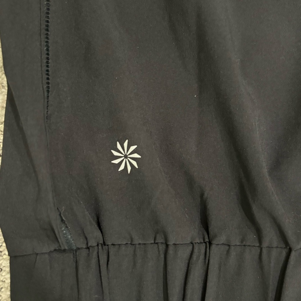 Athleta Black Half Zip Long Sleeve Light Weight Pullover Women’s Size M - Picture 3 of 8